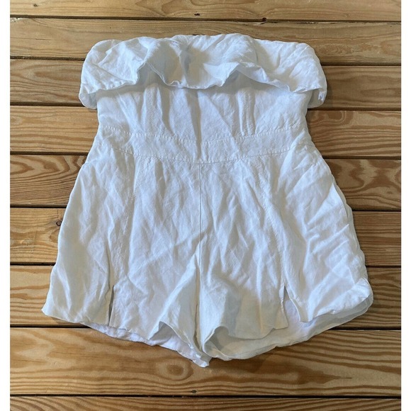 Dolce Vita Strapless Romper Size Medium Women’s White - Picture 1 of 10